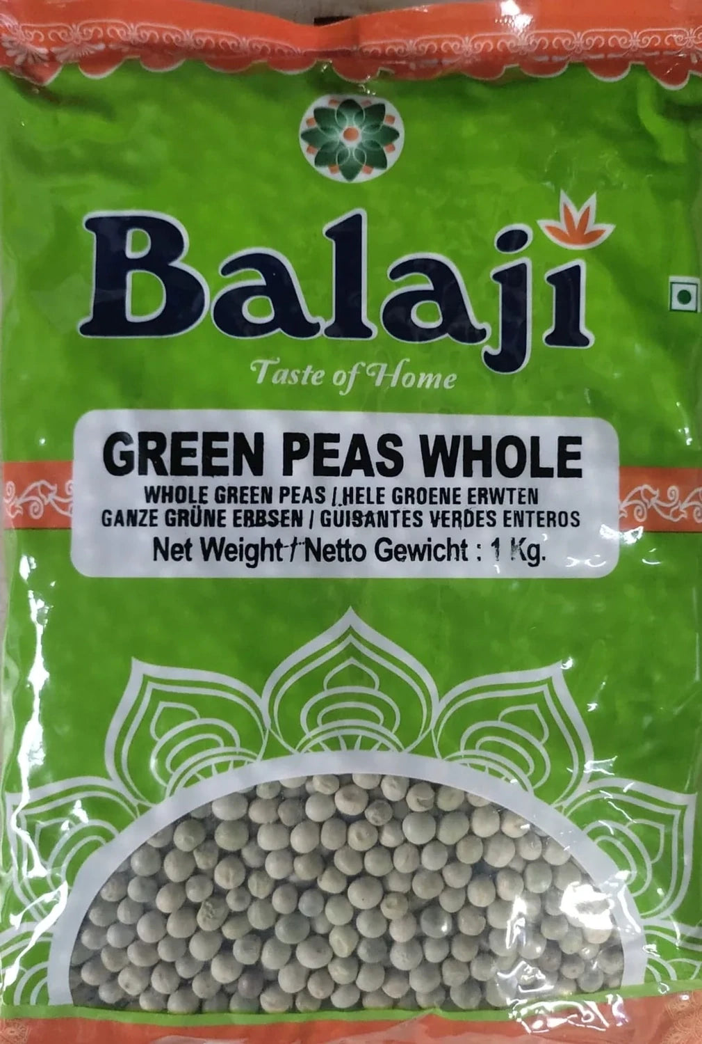 Balaji Green Peas Whole 1kg