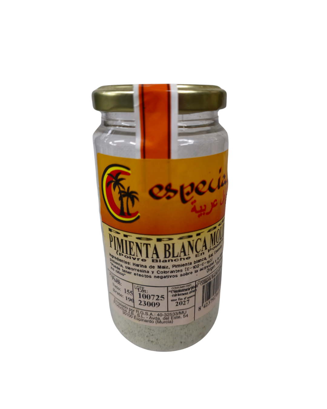 ESPECIAS Pimienta Blanca Molida
