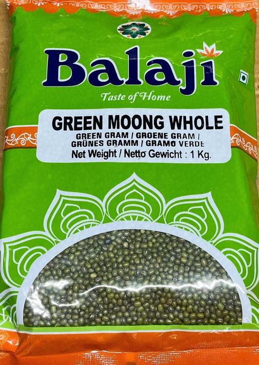 BALAJI Green Moong Whole 1kg